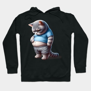 Funny Fat Cat Hoodie